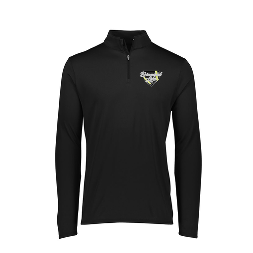 [FTLQFLBK-FAXS-LOGO2] Decker Women's Flex-Lite 1/4 Zip Shirt (Female Adult XS, Black, Logo 2)