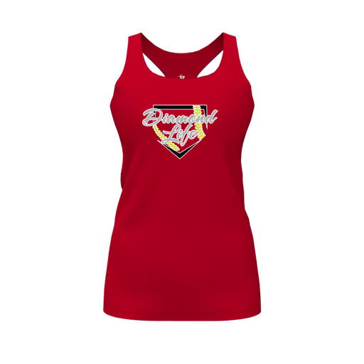 [FT0TRBRD-FYS-LOGO2] Decker Racerback Tank Top (Female Youth S, Red, Logo 2)