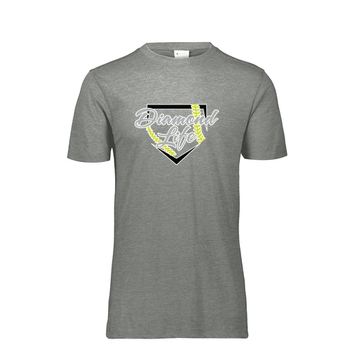 [FTSCUBGY-AS-LOGO2] Decker Men's Tri-Blend T-Shirt - Short Sleeve (Adult S, Gray, Logo 2)