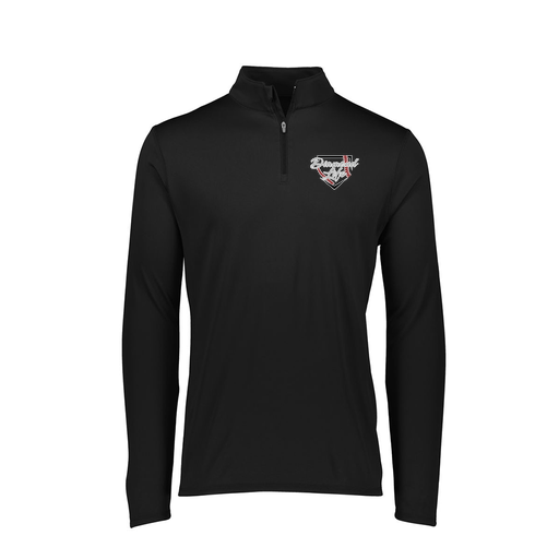 [FTLQFLBK-FAXS-LOGO1] Decker Women's Flex-Lite 1/4 Zip Shirt (Female Adult XS, Black, Logo 1)