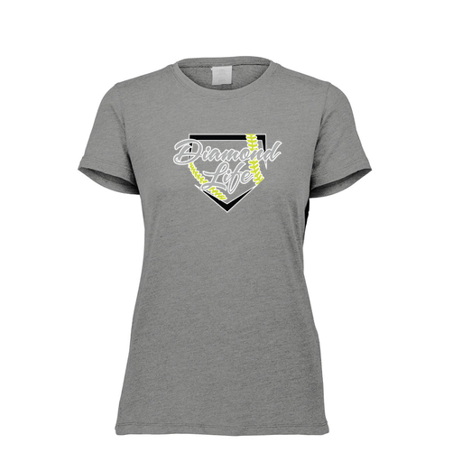 [FTSCUBGY-FAXS-LOGO2] Decker Women's Tri-Blend T-Shirt - Short Sleeve (Female Adult XS, Gray, Logo 2)