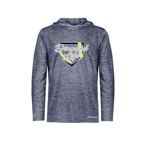 [FOLHCGNV-AS-LOGO2] Decker Men's Charge Hoodie (Adult S, Navy, Logo 2)