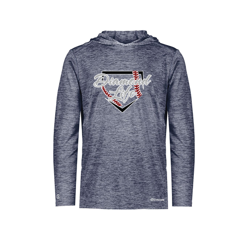 [FOLHCGNV-YS-LOGO1] Decker Youth Charge Hoodie (Youth S, Navy, Logo 1)