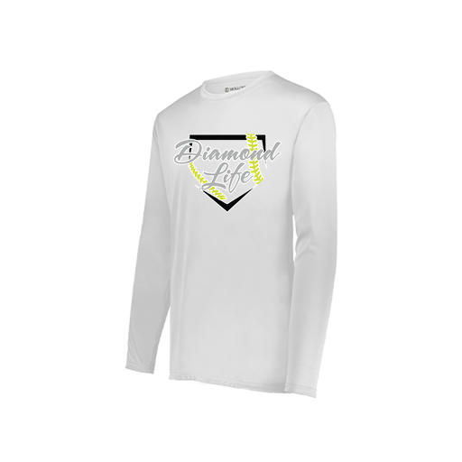 [222822.005.XS-LOGO2] Men's LS Smooth Sport Shirt (Adult XS, White, Logo 2)
